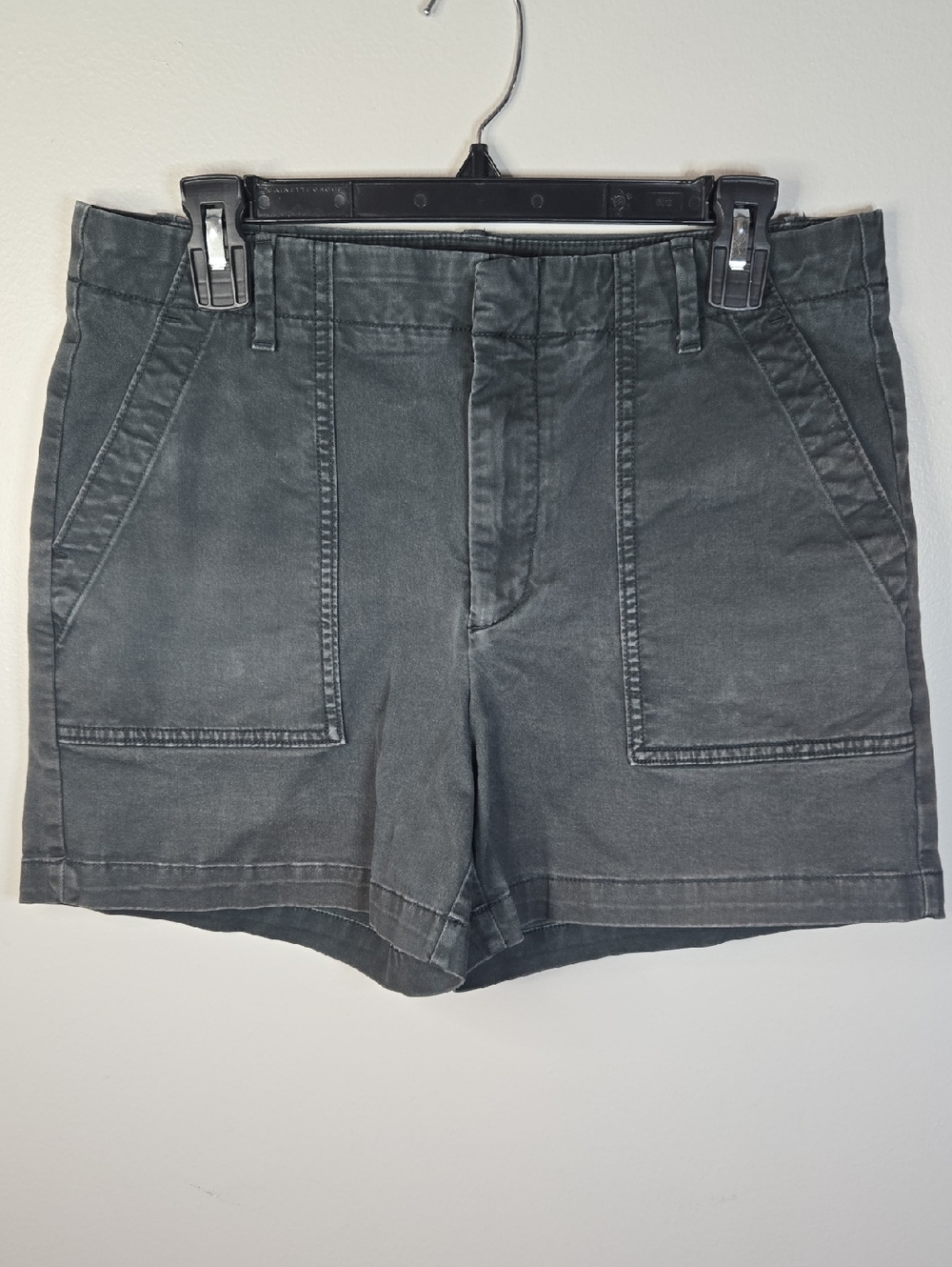 Banana Republic Size 10 Casual Utility Charcoal Gray Cotton Hiking Outdoor Short